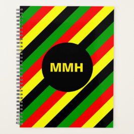 Afrozentrische Streifen Planer