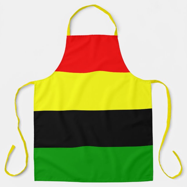 Afrozentrische Streifen Schürze (Vorderseite)