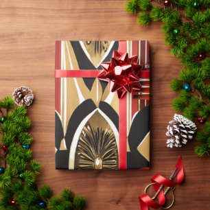 Afrozentrische Weihnachten Nahtlos - 30-Zoll30-Fuß Geschenkpapier