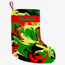 Afrozentrische Wirbel Kleiner Weihnachtsstrumpf