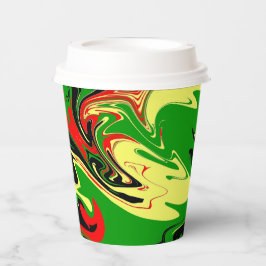 Afrozentrische Wirbel Pappbecher