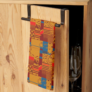 Afrozentrischer geometrischer Druck Geschirrtuch