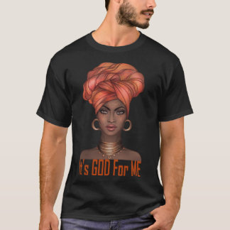 Afrozentrischer schwarzer Stolz Es_s Gott Melanin  T-Shirt