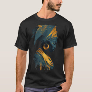 "Afrozentrischer T - Shirt der Königin Kunst - Afr