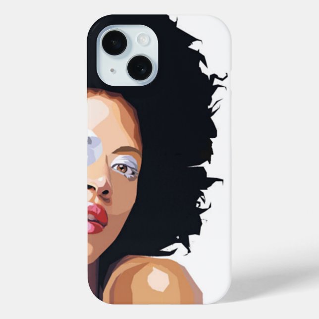Afrozentrisches iPhone 15 Fall Case-Mate iPhone Hülle (Rückseite)