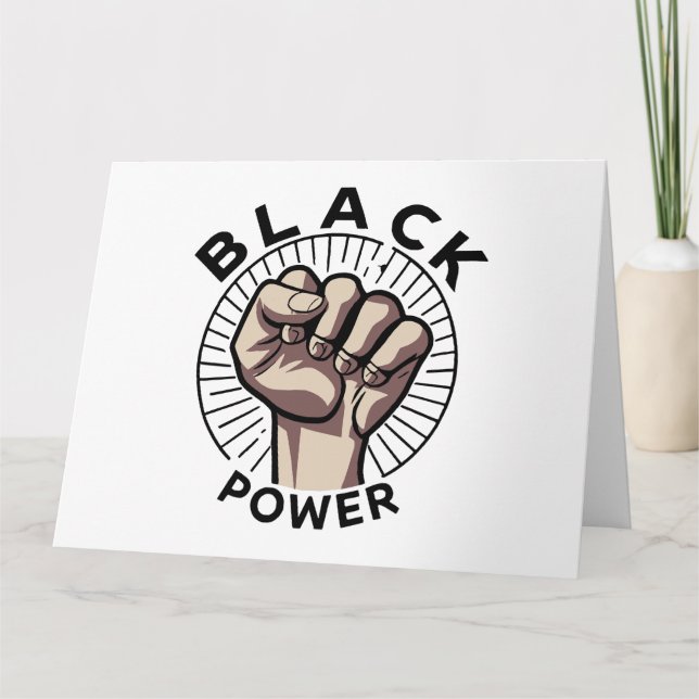 Afrozentristischer Schwarzer Power Karte (Vorderseite)