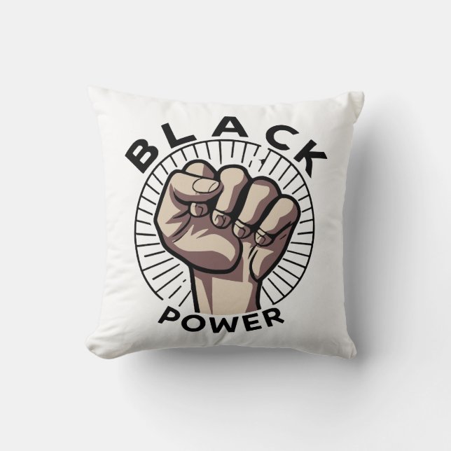 Afrozentristischer Schwarzer Power Kissen (Vorderseite)