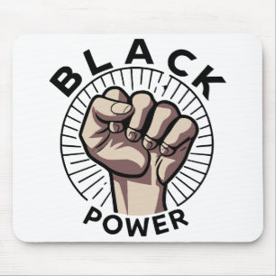 Afrozentristischer Schwarzer Power Mousepad