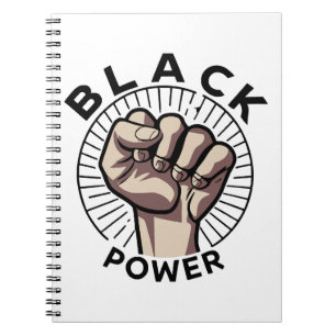 Afrozentristischer Schwarzer Power Notizblock