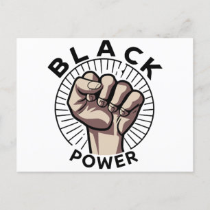 Afrozentristischer Schwarzer Power Postkarte