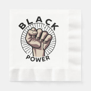 Afrozentristischer Schwarzer Power Serviette