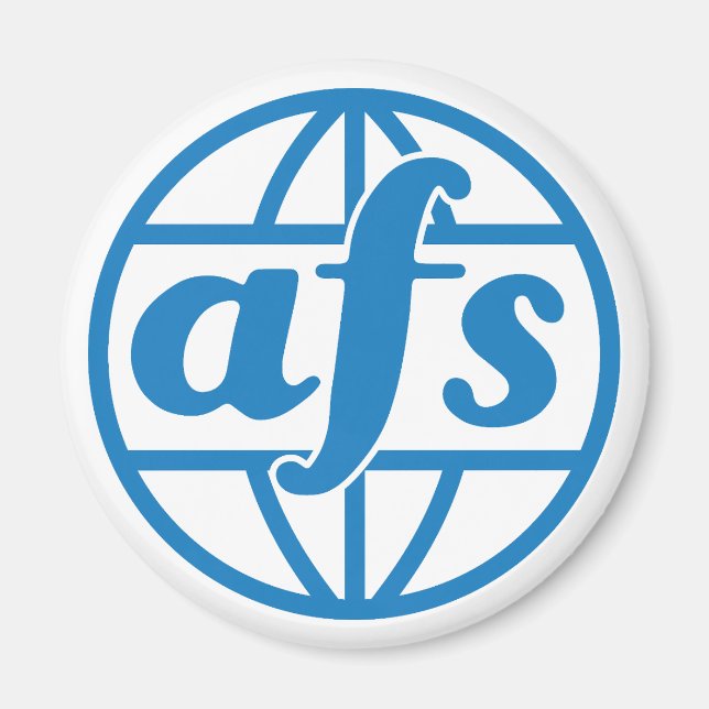 AFS Logo 1972 Standard, 2¼ Zoll Circle Magnet (Vorne)