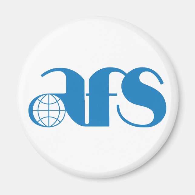 AFS Logo 1976 Standard, 2¼ Zoll Circle Magnet (Vorne)