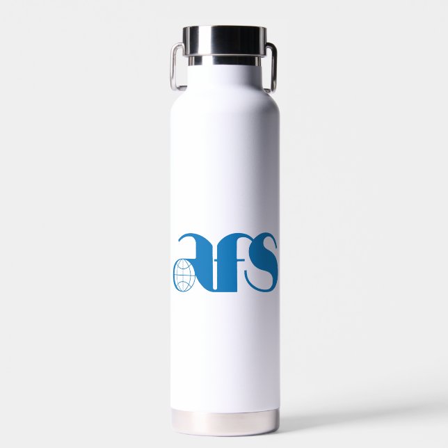 AFS-Logo 1976 Wasserflasche Trinkflasche (Vorne)