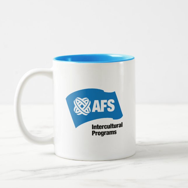 AFS Zwei-Tonen-Tasse Zweifarbige Tasse (Links)