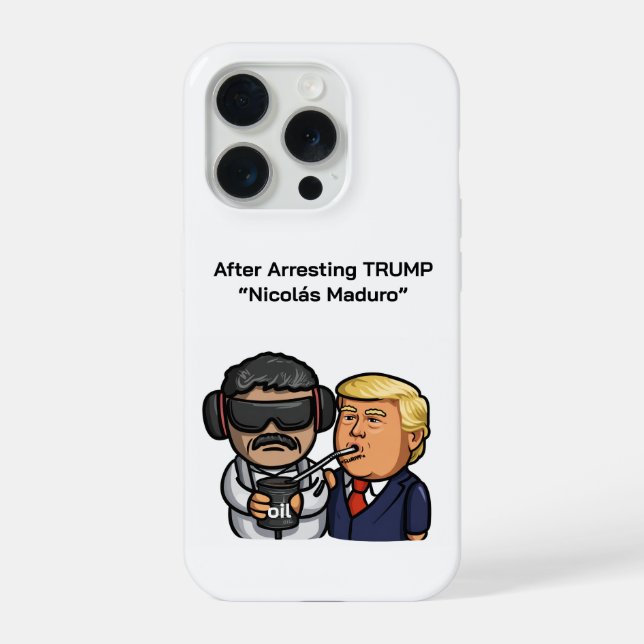After Arresting TRUMP  “Nicolás Maduro” iPhone Hülle (Rückseite)