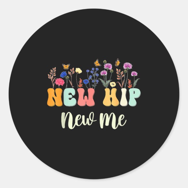 After Hip Replacement Funny Hip Surgery Recovery N Runder Aufkleber (Vorderseite)