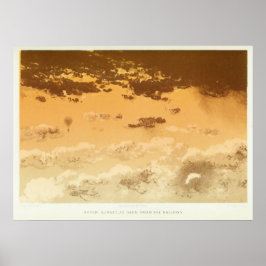 After sunset, as seen from the balloon. poster