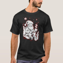 After the Deliveries – Tired Santa Line Ar T-Shirt