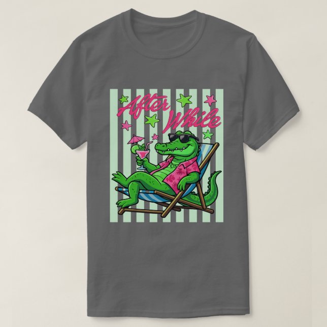 After While Chill Vibes Alligator T-Shirt (Design vorne)
