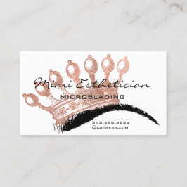 Aftercare Brows Rose Crown Microblading Visitenkarte