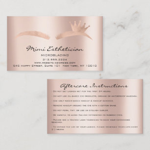 Aftercare Instructions Eyebrow Ros Microblade Logo Visitenkarte