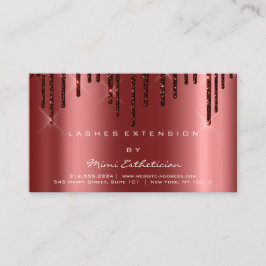 Aftercare Instructions Lash Burgundy Tropfens Spar Visitenkarte