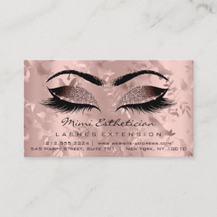 Aftercare Instructions Lash Rose Gold Eyelashes Visitenkarte
