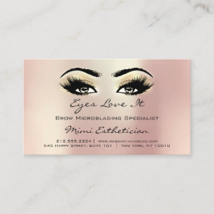 Aftercare Instructions Lashes Extension Champaigne Begleitkarte