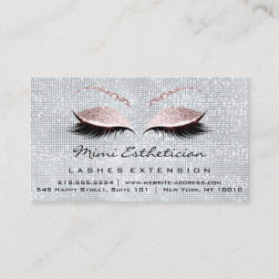 Aftercare Instructions Lashes Studio Smoky Blue Visitenkarte
