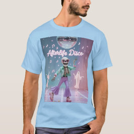 Afterlife Disco – Groovy Skelett-Tanz in Pastell  T-Shirt