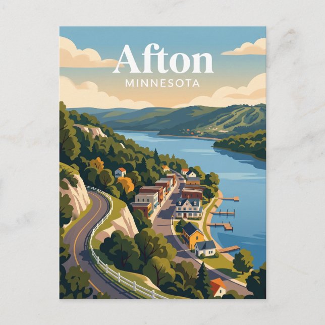 Afton USA Postkarte (Vorderseite)