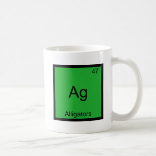 Ag - Alligators Funny Element Chemistry Symbol T-S Kaffeetasse