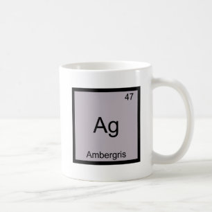 Ag - Ambergris Symbol-T-Shirt für die Funny Chemis Tasse