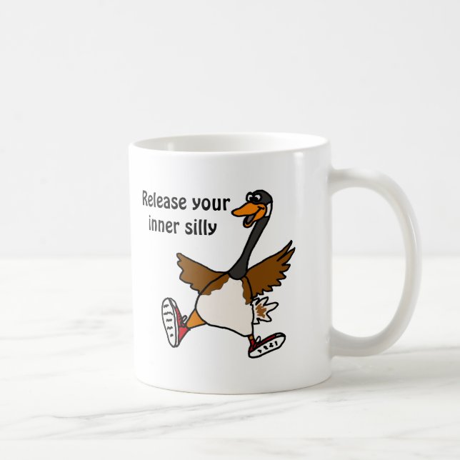 AG, geben Sie Ihr inneres albernes - Gans frei Kaffeetasse (Rechts)