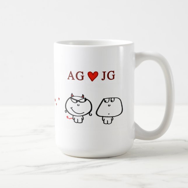 "AG-Herz JG " Tasse (Rechts)