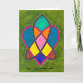 Ag smaoineamh ort thinking of you  feiertagskarte
