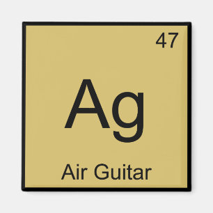 Ag - T-Shirt für die Symbolmusik von Air Guitar Ch Magnet