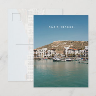 Agadir Marokko Marina Reise Postkarte