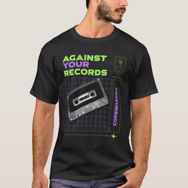Against Your Records T-Shirt (Vorderseite)