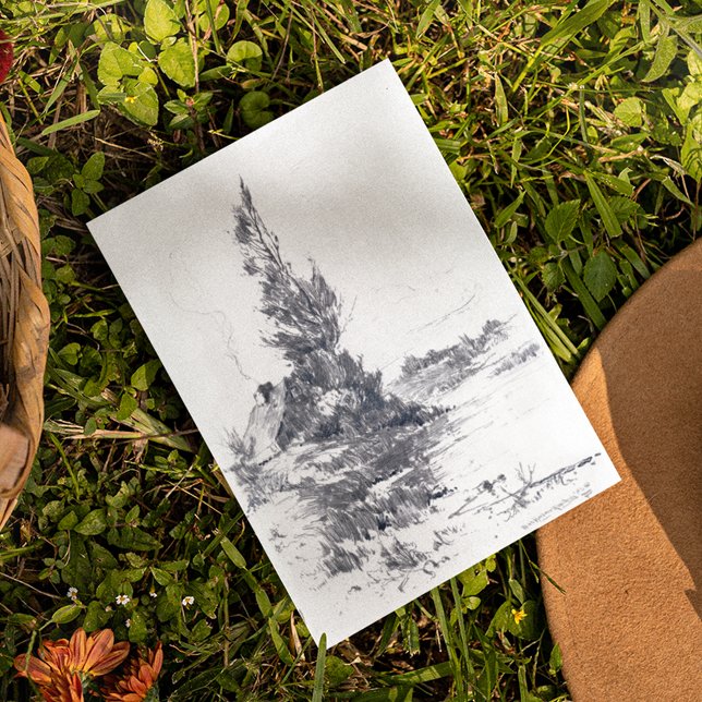 Agamanticus Fluss durch Charles Woodbury Postkarte (Von Creator hochgeladen)