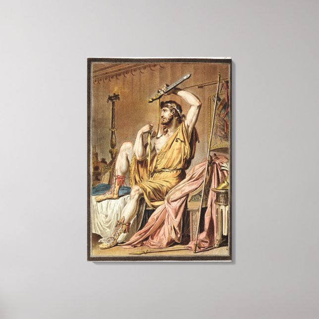 Agamemnon, Kostüm für "Iphigenia in Aulis" von Jea Leinwanddruck (Vorderseite)