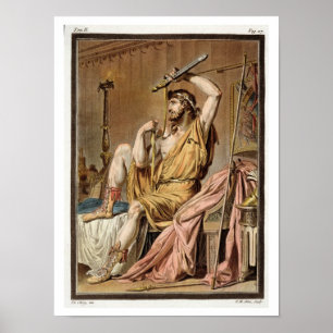 Agamemnon, Kostüm für "Iphigenia in Aulis" von Jea Poster