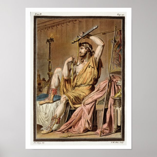 Agamemnon, Kostüm für "Iphigenia in Aulis" von Jea Poster (Vorne)