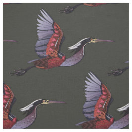 Agami heron dunkles Gewebe Stoff