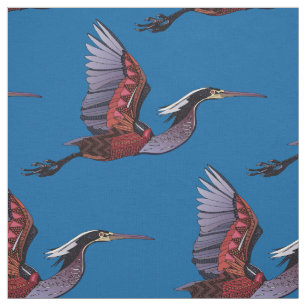 Agami-Heron-Kobaltgewebe Stoff