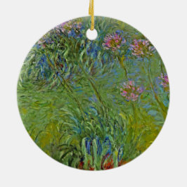Agapanthus-Blume (von Claude Monet) Keramik Ornament