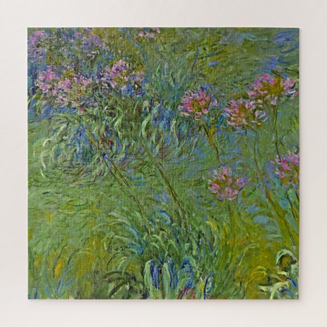 Agapanthus-Blume (von Claude Monet) Puzzle (Vertikal)