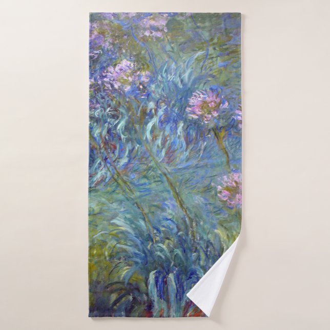Agapanthus, Monet Badehandtuch (Badehandtuch)