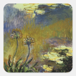 Agapanthus Quadratischer Aufkleber